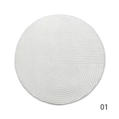 モノクロの部屋にぴったり。おしゃれグレーのウィルトン織ラグ(HALFHALF)