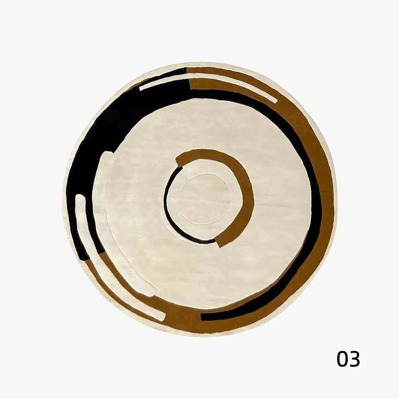 高級手作りタフティングガン刺しカーペット(circle)