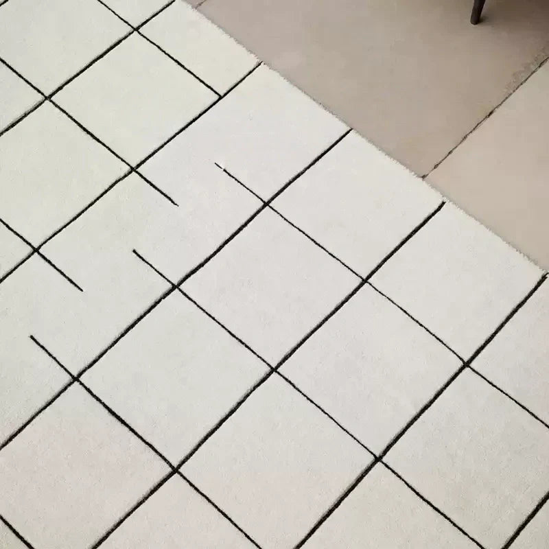 高級手作りタフティングガン刺しカーペット(Gridline)