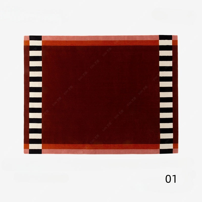 高級手作りタフティングガン刺しカーペット(Frame Stripe)