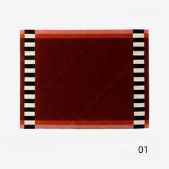 高級手作りタフティングガン刺しカーペット(Frame Stripe)