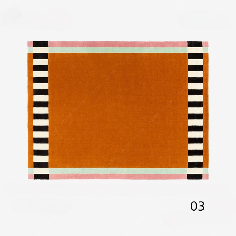 高級手作りタフティングガン刺しカーペット(Frame Stripe)