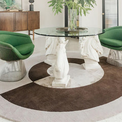 高級手作りタフティングガン刺しカーペット(Equinox Circle)