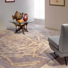 高級手作りタフティングガン刺しカーペット(Willow Spiral)