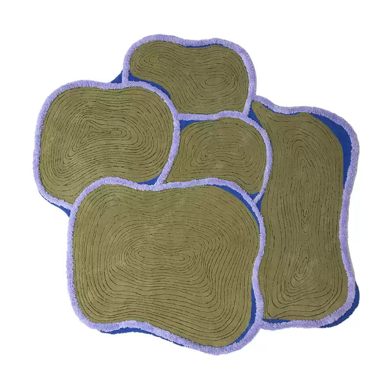 高級手作りタフティングガン刺しカーペット(Moss Shore)