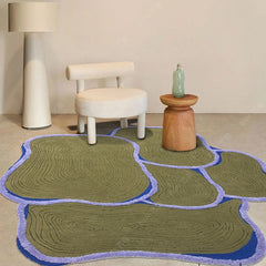 高級手作りタフティングガン刺しカーペット(Moss Shore)