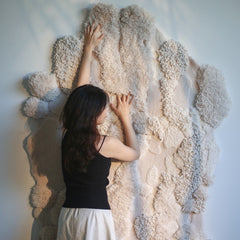 高級手作りタフティングガン刺しカーペット(Stone Mist)