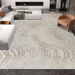 定番北欧風3Dデザインのウィルトン織カーペット(moon river)