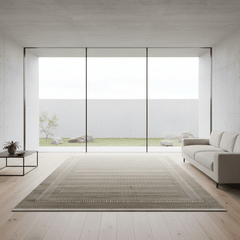 定番北欧風3Dデザインのウィルトン織カーペット(Archaic Rhythm)