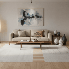 定番北欧風3Dデザインのウィルトン織カーペット(Pure Yang)