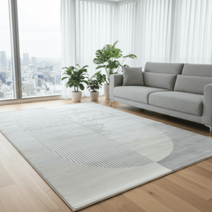 定番北欧風3Dデザインのウィルトン織カーペット(Pure Yang)