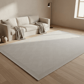 定番北欧風3Dデザインのウィルトン織カーペット(Luna Veil)