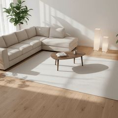 定番北欧風3Dデザインのウィルトン織カーペット(Luna Veil)