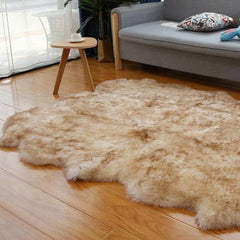 オーストラリア産高品質シープスキンラグ:厚手の長毛、快適さと贅沢さの完璧な融合(Sheepskin)