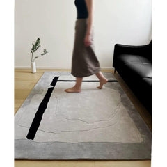 高級手作りタフティングガン刺しカーペット(ink painting)