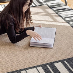 定番北欧風3Dデザインのウィルトン織カーペット(Piano Keys)