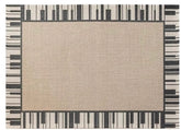 定番北欧風3Dデザインのウィルトン織カーペット(Piano Keys)