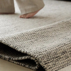 天然素材のみ使用した手織りカーペット!長くご愛用できる高品質な一品(Rock)