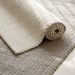 天然素材のみ使用した手織りカーペット!長くご愛用できる高品質な一品(wheat ear)