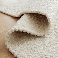 天然素材のみ使用した手織りカーペット!長くご愛用できる高品質な一品(Pebble)