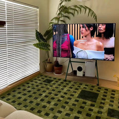 高級手作りタフティングガン刺しカーペット(Green Square)