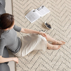 定番北欧風3Dデザインのウィルトン織カーペット(Waterproof Carpet-02)