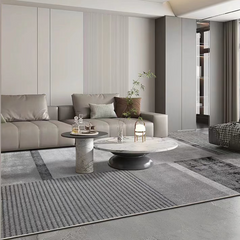 定番北欧風3Dデザインのウィルトン織カーペット(Sea of Clouds)