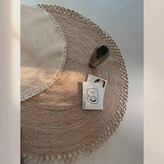 夏季に適した天然ジュート製カーペット(Sunflower)