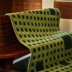 高級手作りタフティングガン刺しカーペット(Green Square)