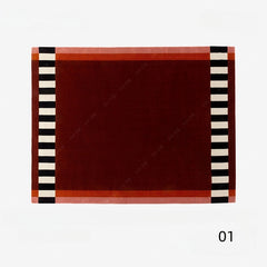 高級手作りタフティングガン刺しカーペット（Frame Stripe）