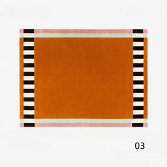 高級手作りタフティングガン刺しカーペット（Frame Stripe）