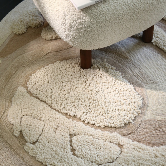 高級手作りタフティングガン刺しカーペット（Sand Bloom）