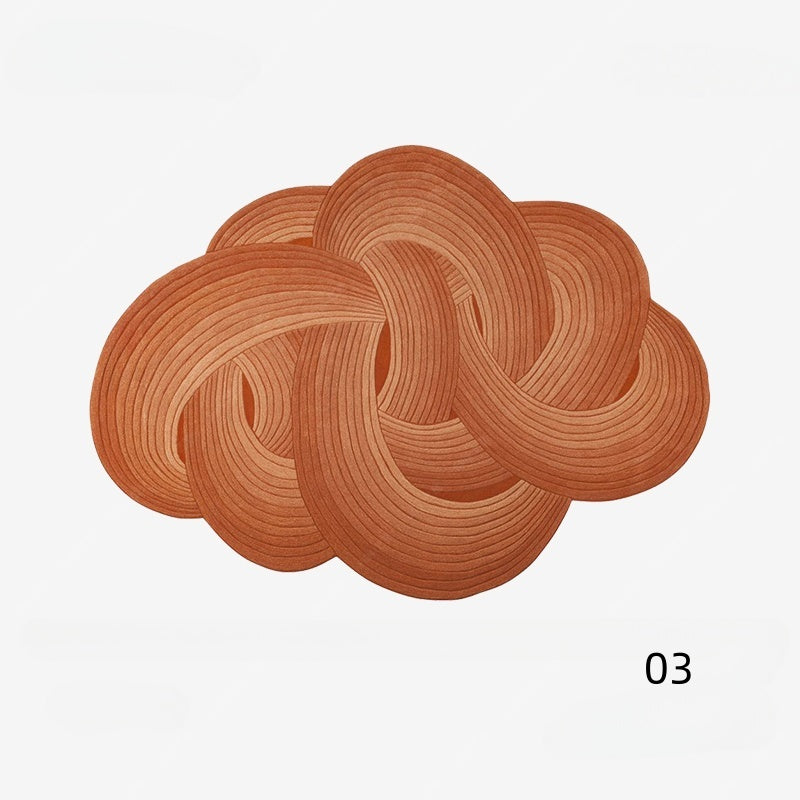 高級手作りタフティングガン刺しカーペット（Eternal Knot）