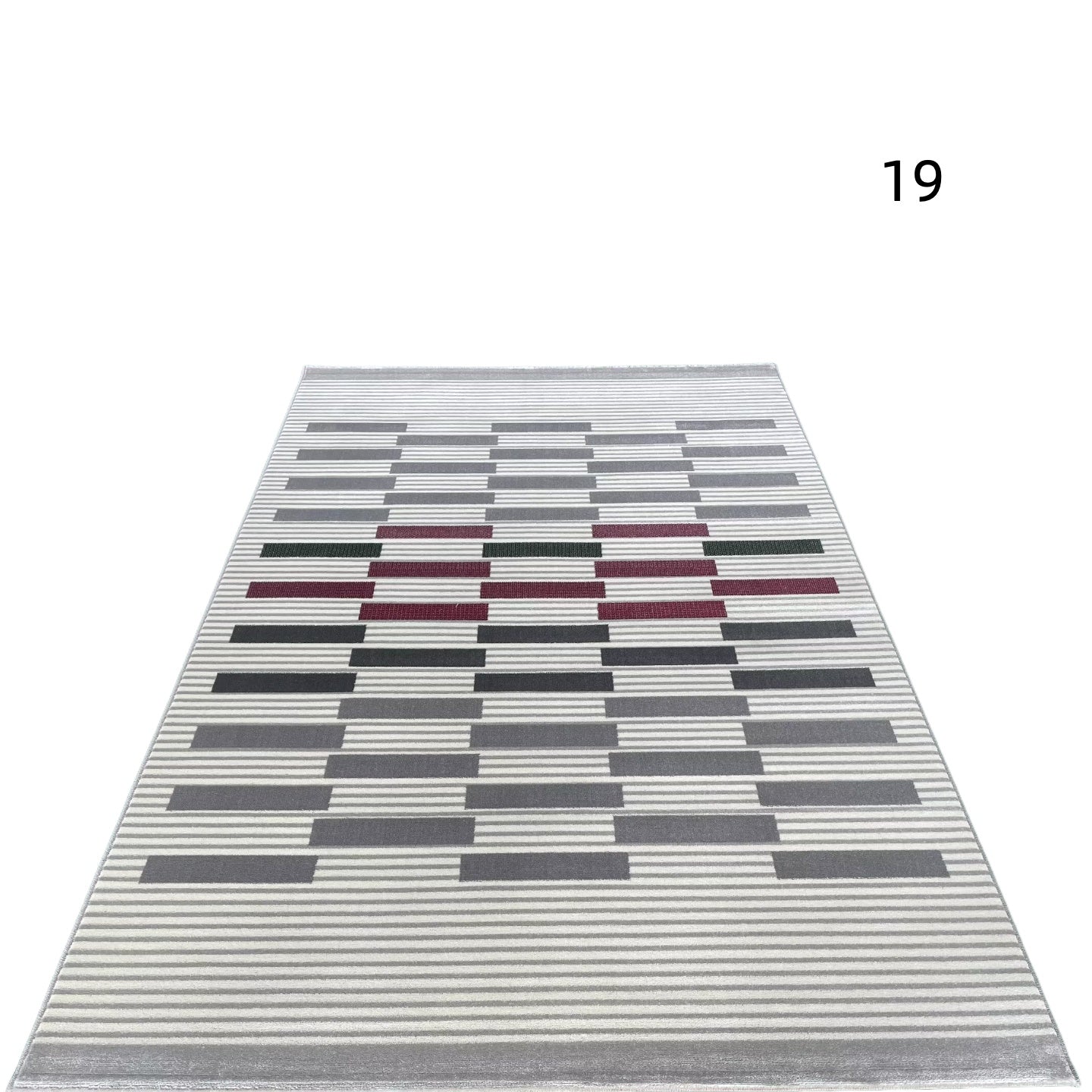 定番北欧風3Dデザインのウィルトン織カーペット（Zen Echo）