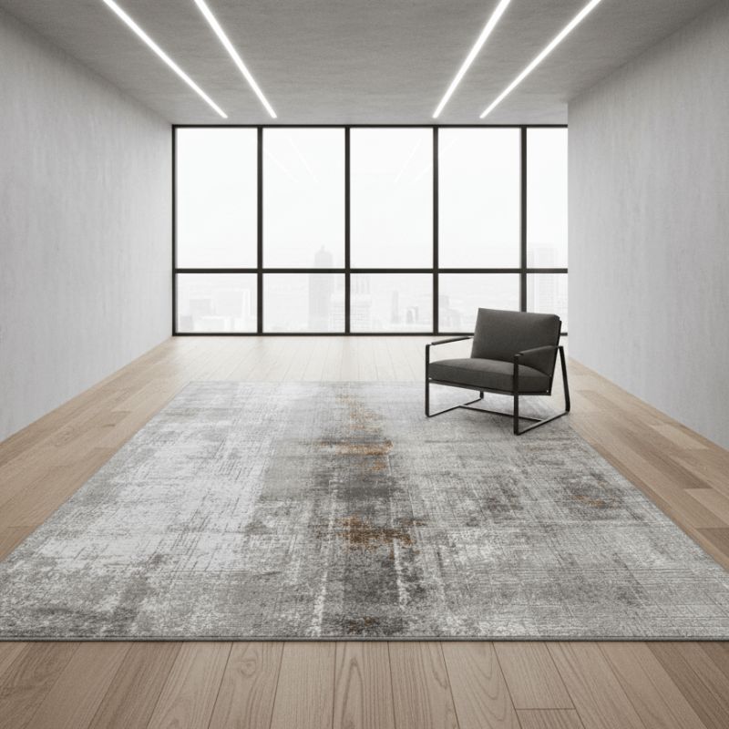 定番北欧風3Dデザインのウィルトン織カーペット（Gulang Isle）