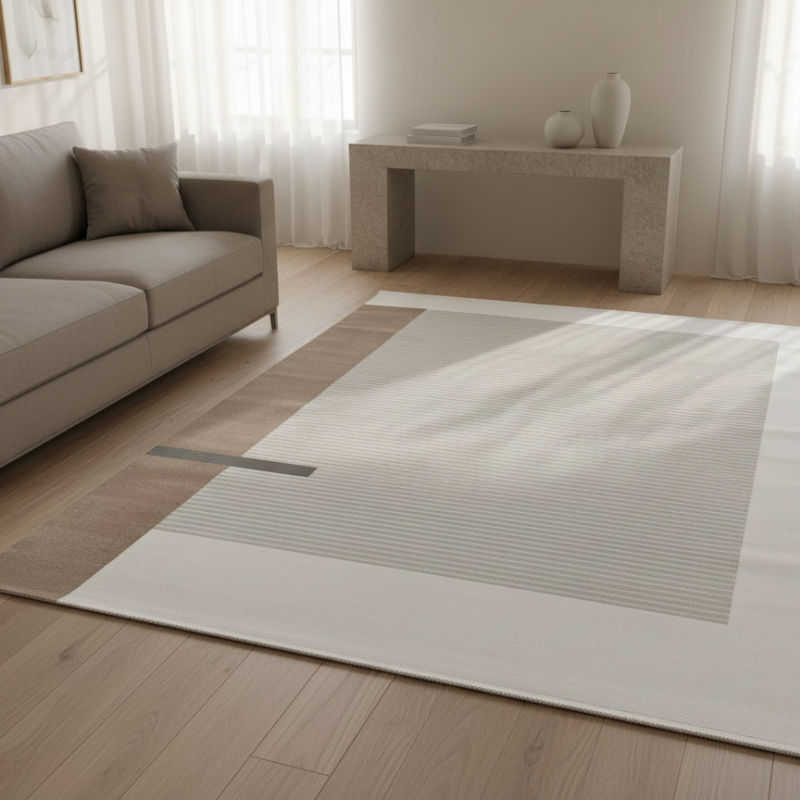 定番北欧風3Dデザインのウィルトン織カーペット（Danube）