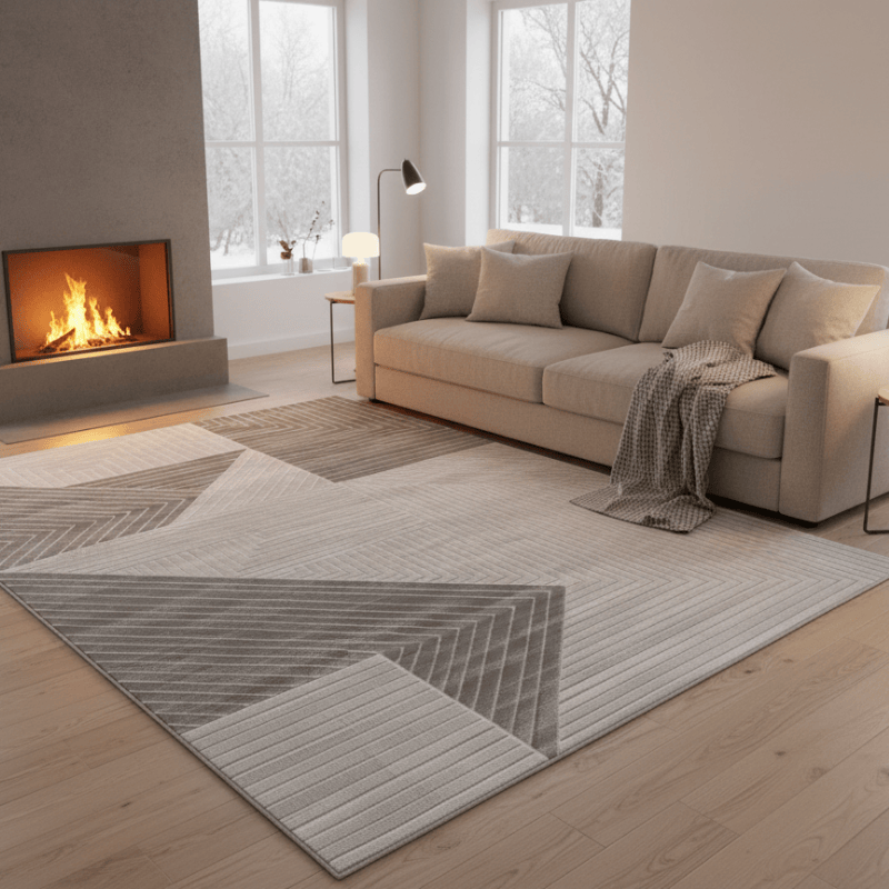 定番北欧風3Dデザインのウィルトン織カーペット（Nottingham）