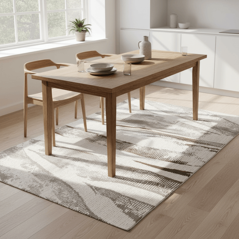 定番北欧風3Dデザインのウィルトン織カーペット（Palachi）