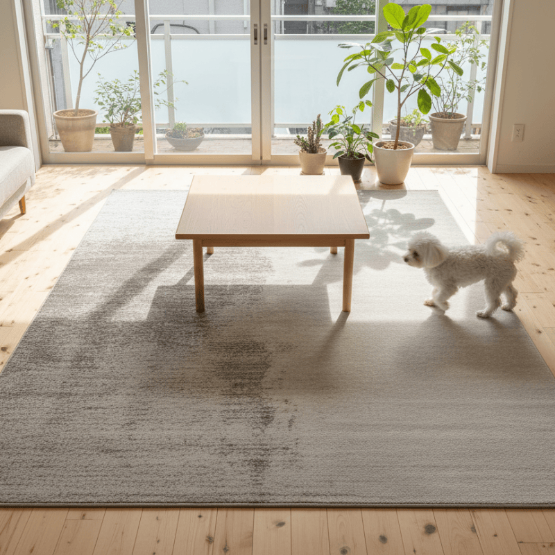 定番北欧風3Dデザインのウィルトン織カーペット（Eterin Pavilion）