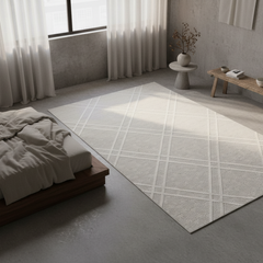 定番北欧風3Dデザインのウィルトン織カーペット（Bern）