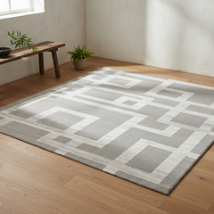 定番北欧風3Dデザインのウィルトン織カーペット（Bern）