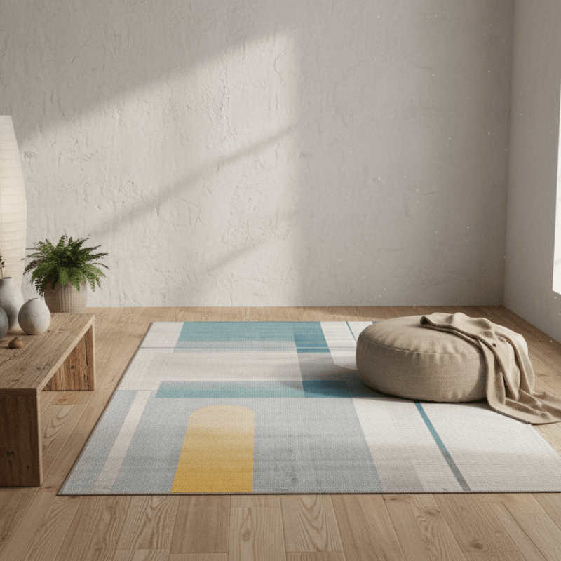 定番北欧風3Dデザインのウィルトン織カーペット（Grande）