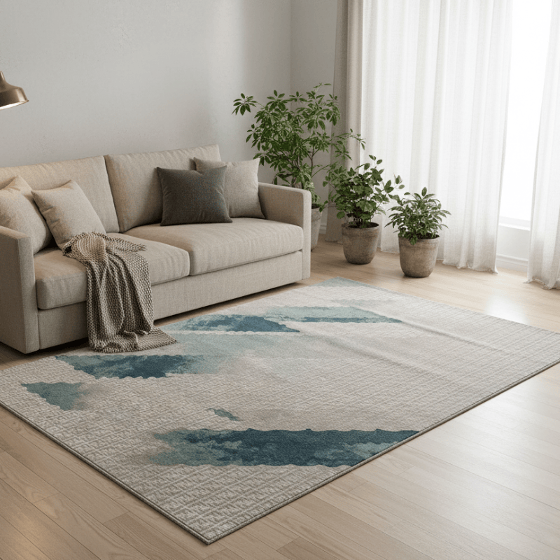 定番北欧風3Dデザインのウィルトン織カーペット（Grande）