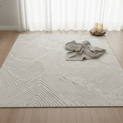 定番北欧風3Dデザインのウィルトン織カーペット（Simple Love）