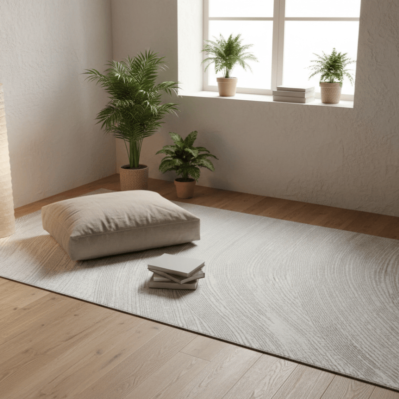 定番北欧風3Dデザインのウィルトン織カーペット（Simple Love）