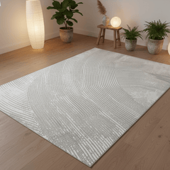 定番北欧風3Dデザインのウィルトン織カーペット（Simple Love）