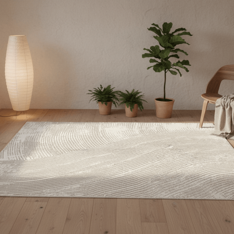 定番北欧風3Dデザインのウィルトン織カーペット（Simple Love）