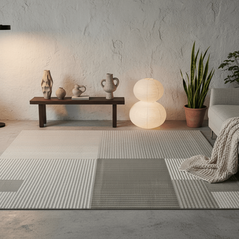 定番北欧風3Dデザインのウィルトン織カーペット（Carlson）