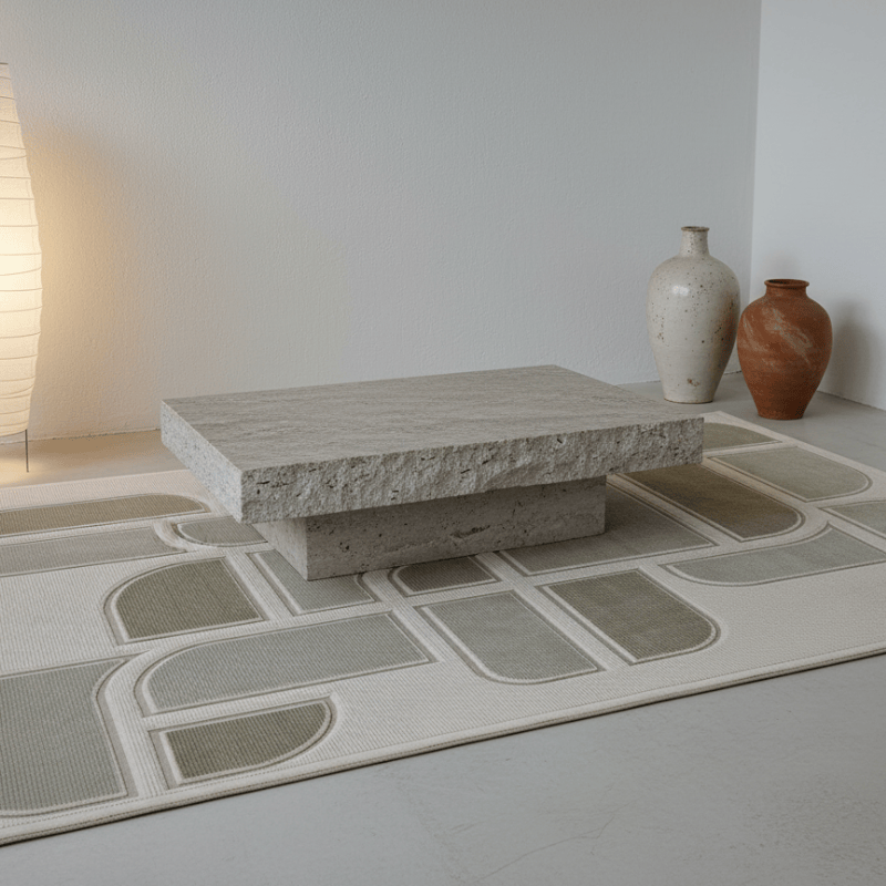 定番北欧風3Dデザインのウィルトン織カーペット（Carlson）