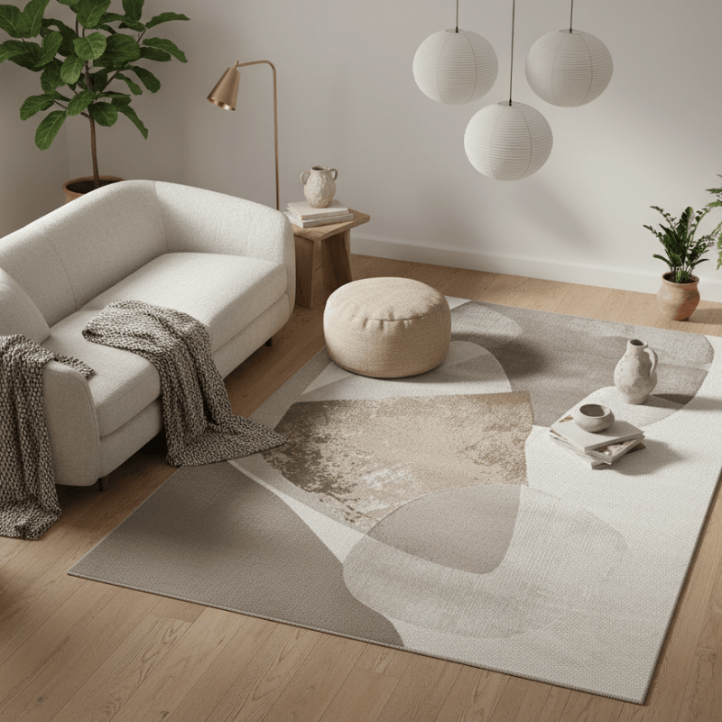 定番北欧風3Dデザインのウィルトン織カーペット（Nantien Grove）